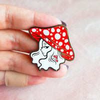 Image 1 of Miss Shroom Hard Enamel Pin