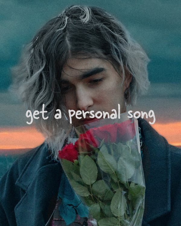 Image of get a personal song written by cameron!