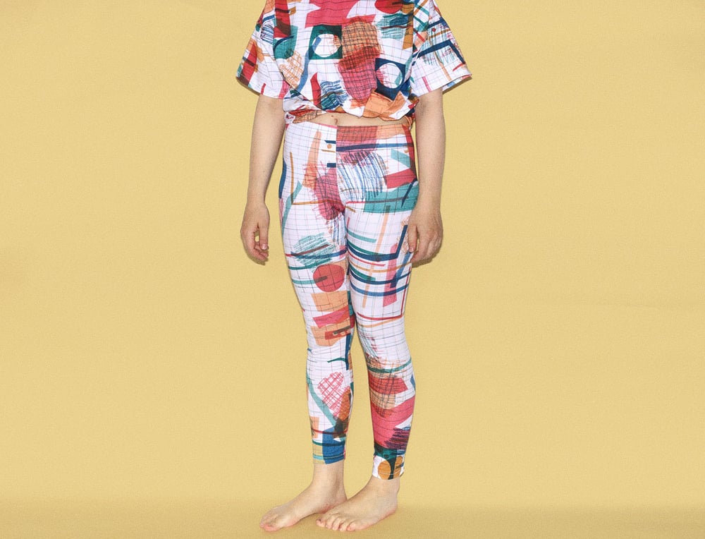 Image of COLOR COLLAGE LEGGINGS