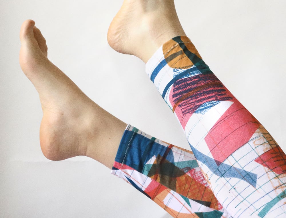 Image of COLOR COLLAGE LEGGINGS