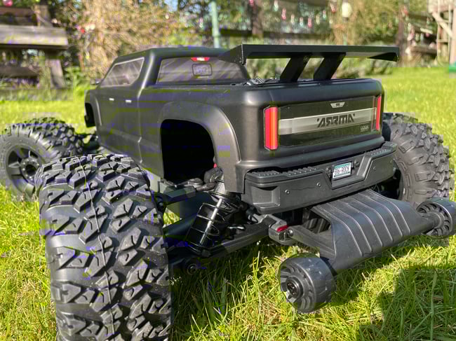 Arrma Big Rock Custom GT Style Rear Wing Spoiler Low Profile Boot 