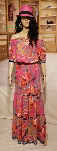Image 3 of Vonda C full of love maxi dress