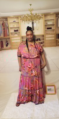 Image 4 of Vonda C full of love maxi dress