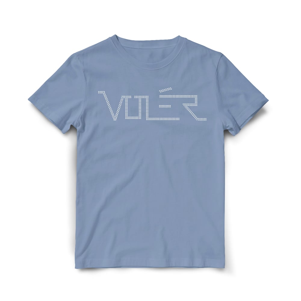 Image of "DIAMOND V" MUSCLE FIT TEE IN GLACE BLEUE