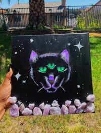 Image 1 of ‘Mystic Cat’ Painting 