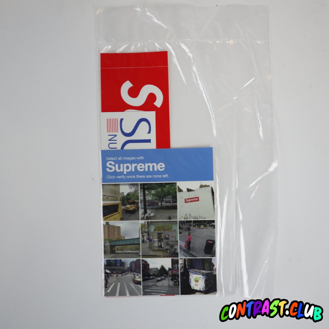 supreme plastic sticker