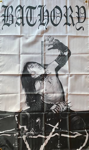 Image of Bathory " Quorthon "  Flag / Banner / Tapestry 