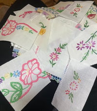 Image 4 of 3 OUNCE, Crumbs and Bits, FEEDSACK scrap bag—50 pieces! 