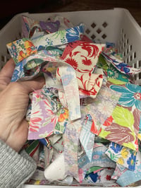 Image 2 of 3 OUNCE, Crumbs and Bits, FEEDSACK scrap bag—50 pieces! 