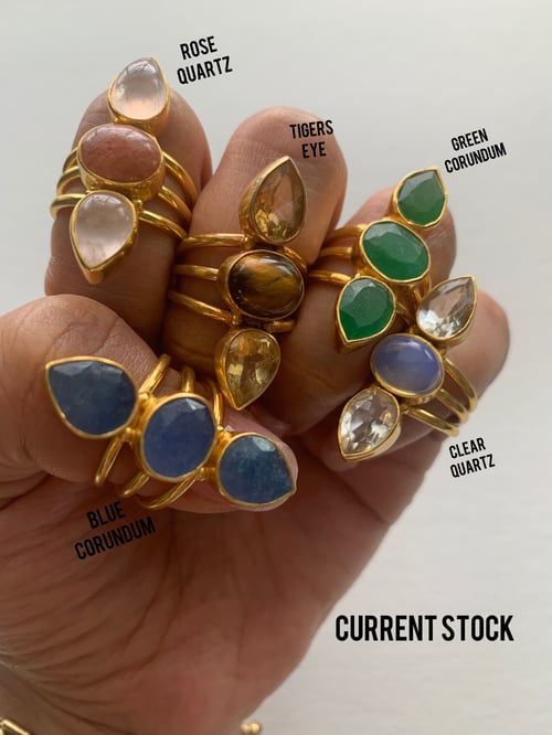 Image of REBELLE Crystal Rings