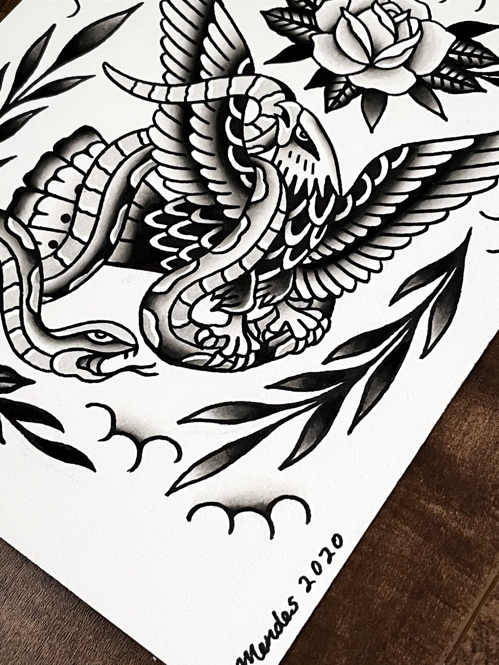 Eagle & Snake, Print (8x10)