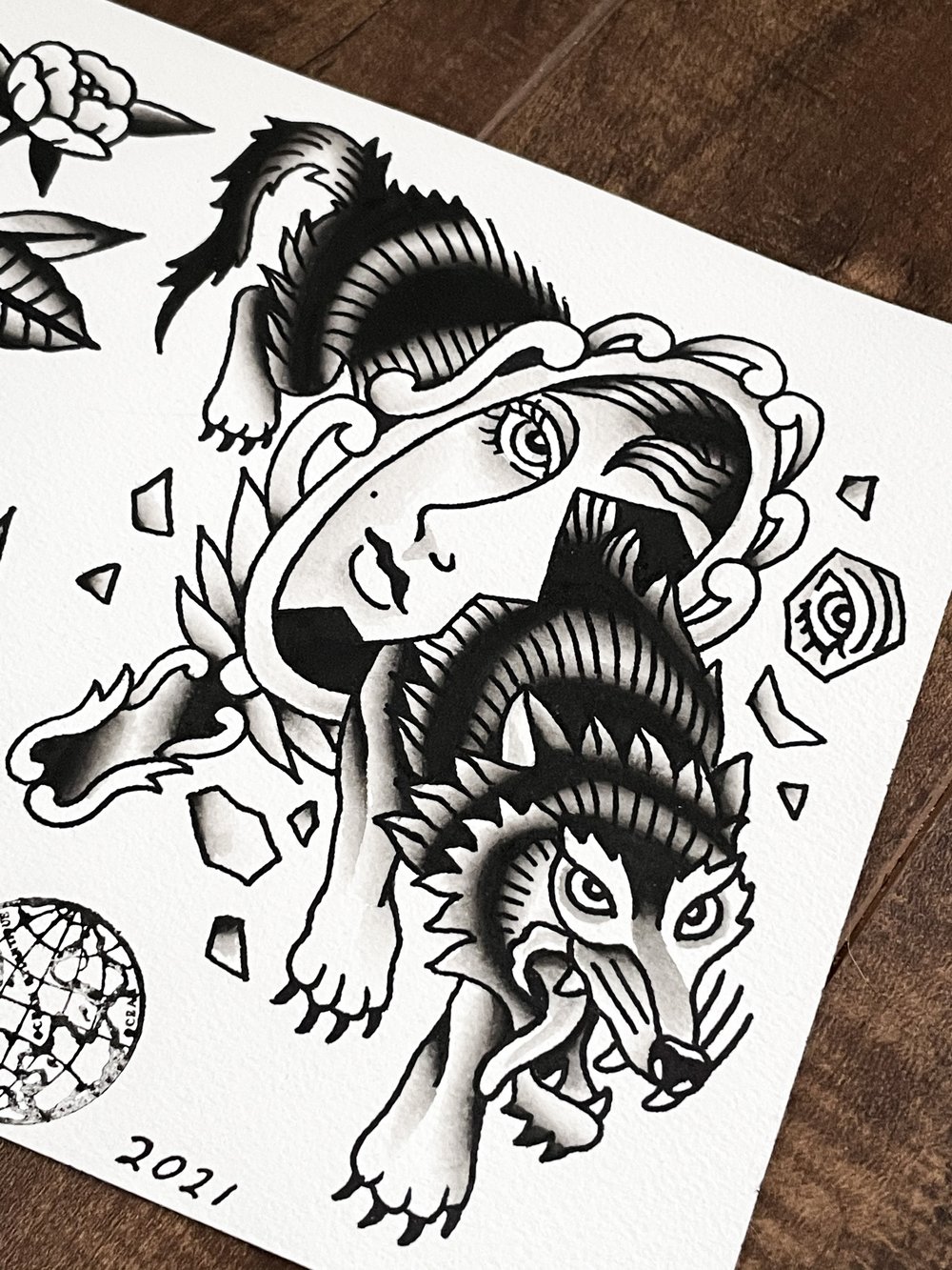 Wolf Mirror, Original 