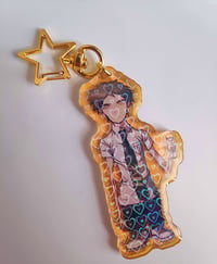 Image 3 of Funny hajime and nagito keychain with star clasp  3 inch