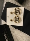 CC Lux Earrings - Gold Black accents
