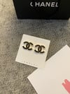 CC Lux Earrings - Black Pearl Small