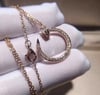 Cartier Elegant Necklace - Sterling Rose Gold