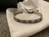GG Monogram sterling silver Bangle