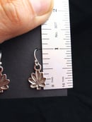 Image 3 of 420 Herb Leaf Earrings 