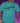 Vintage Black Ink Teal Shirt