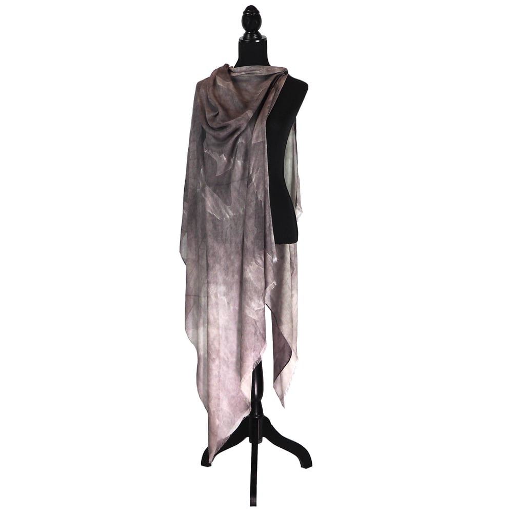 Image of Cashmere-Silk Autumn Leaves Charcoal