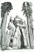 Image of signed Optimus Prime print