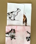 Cat Pattern Tea Towel