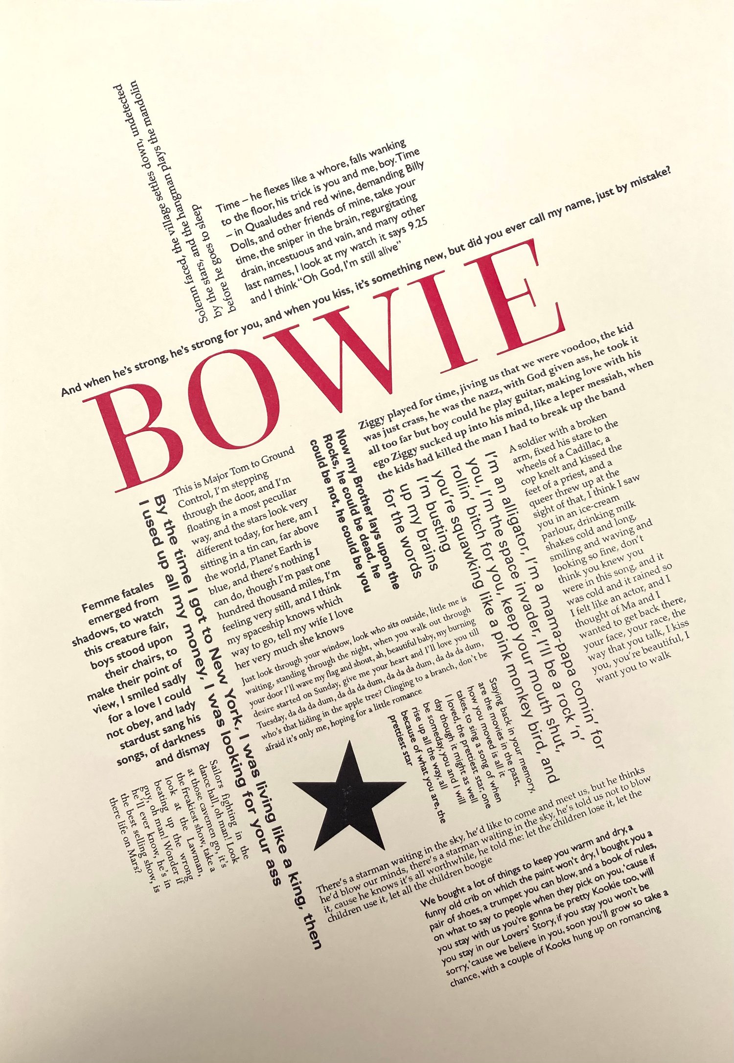 Image of Bowie deconstructed
