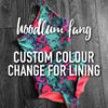 Colour Change Lining for Reversible Items (optional add on)
