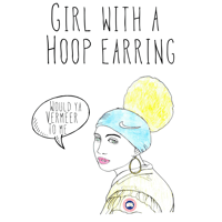Hoop Earring Print A3 