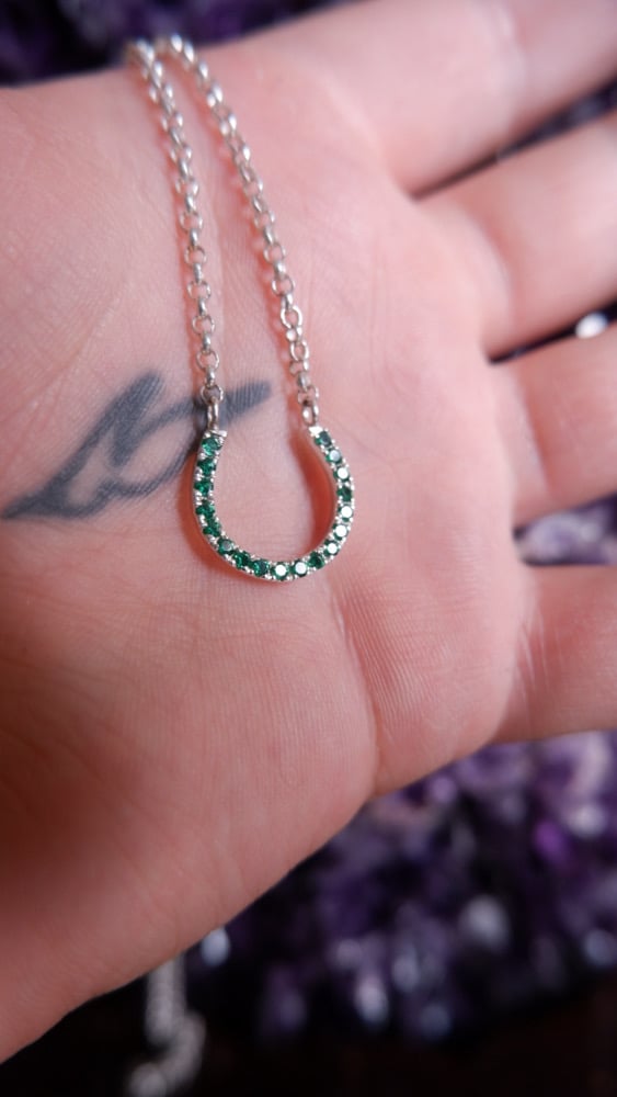 Image of Lucky Horse Shoe Necklace 