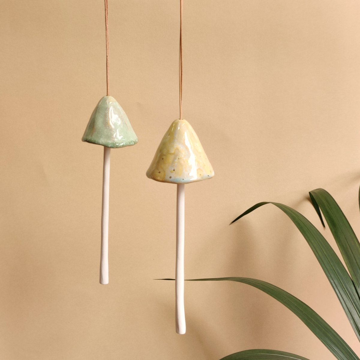 Porcelain hanging mushroom