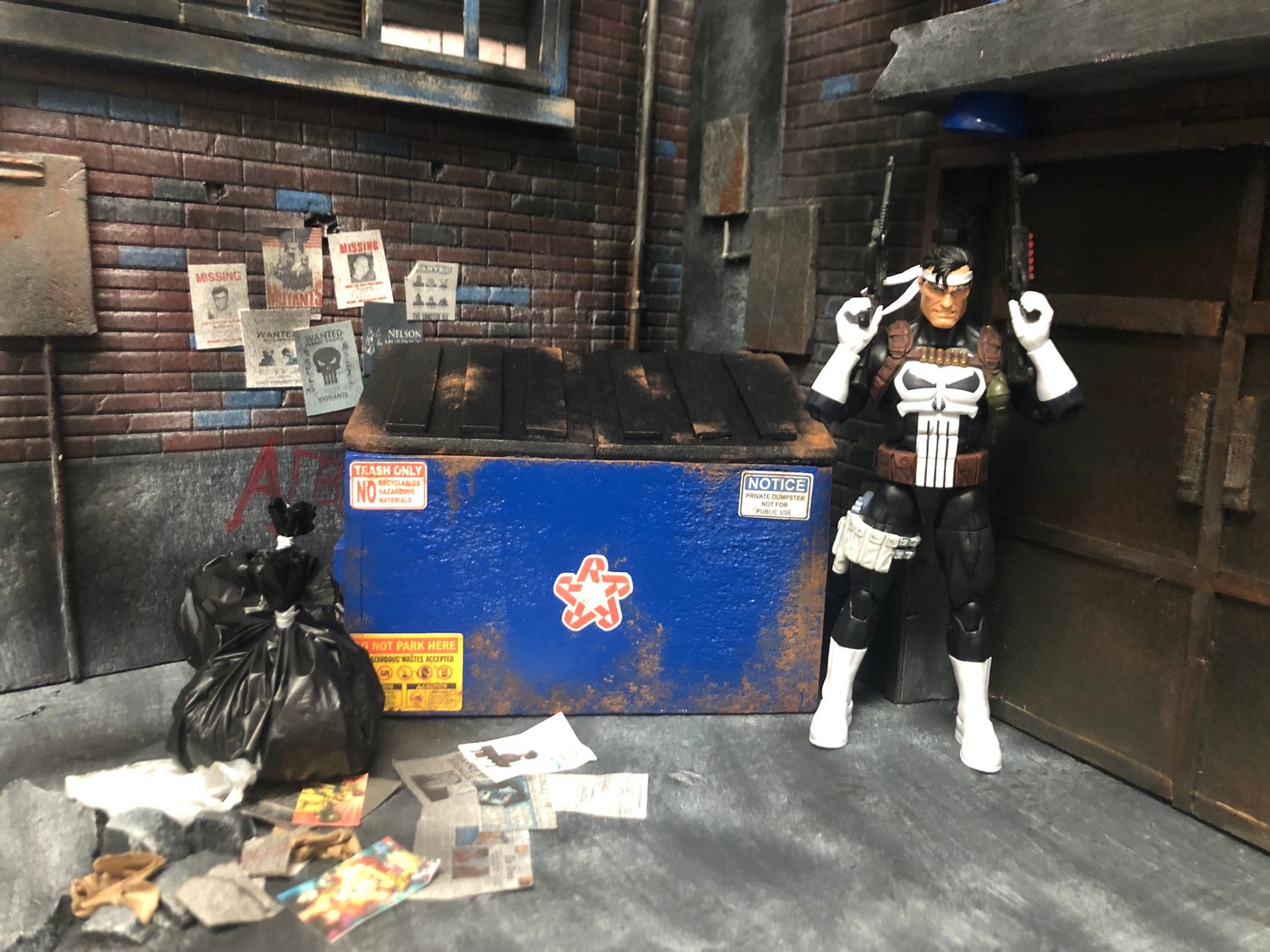 1 12 Scale Dumpster With Garbage Xmanny87