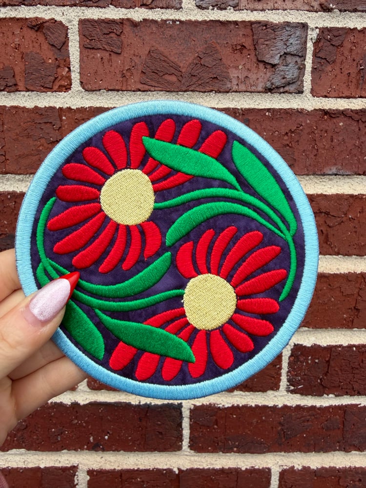 Image of Red Daisy Patch