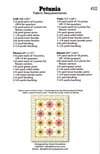 Petunia Quilt Pattern - PAPER pattern