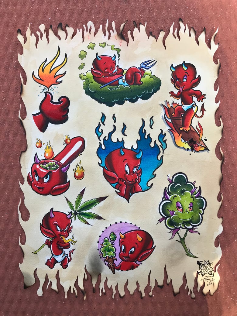 Image of 4/20 Hot Stuff Flash Sheet
