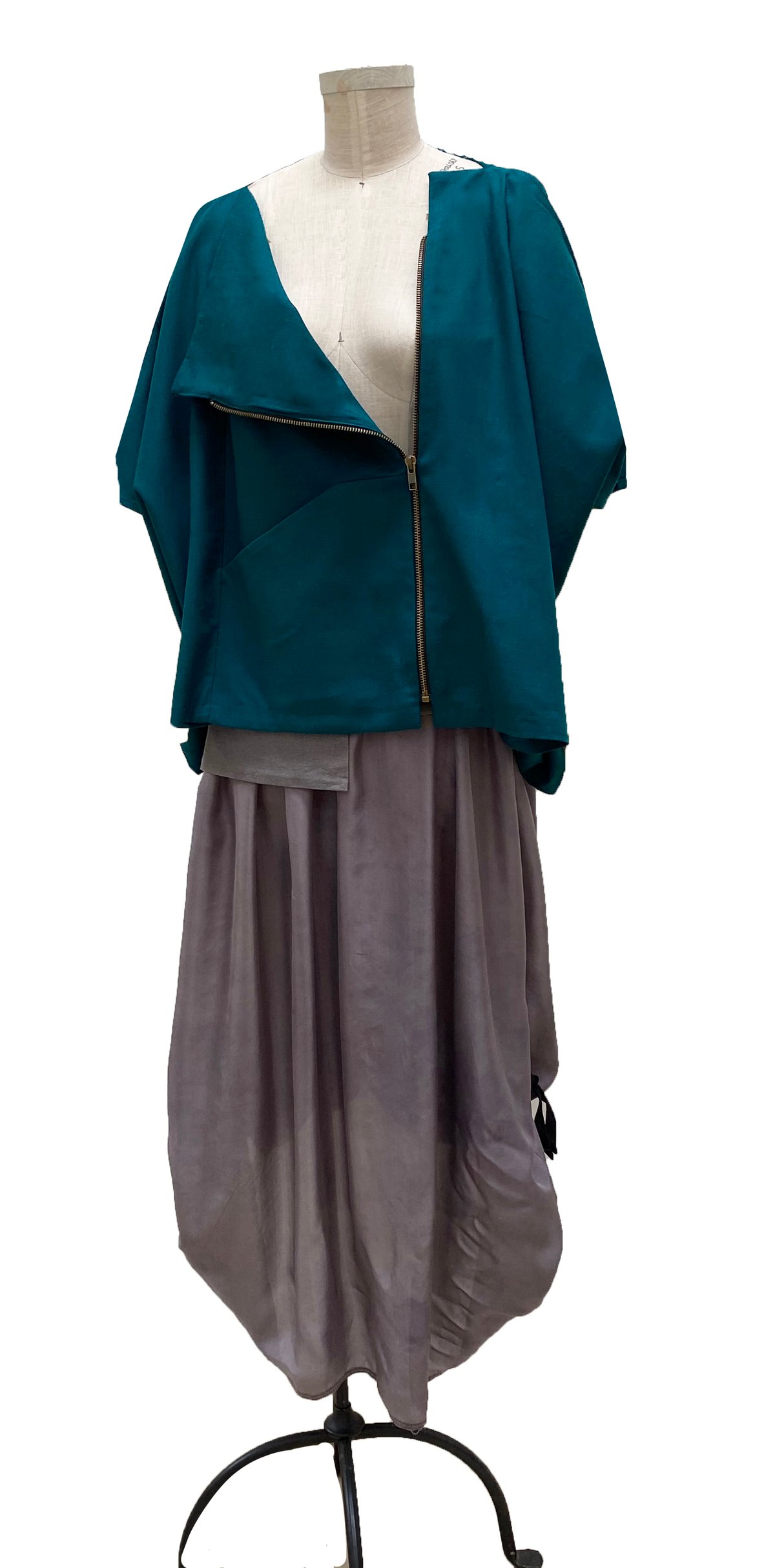 Image of beta kimono in teal