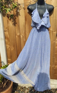 Image 4 of Bianca frill dress light blue