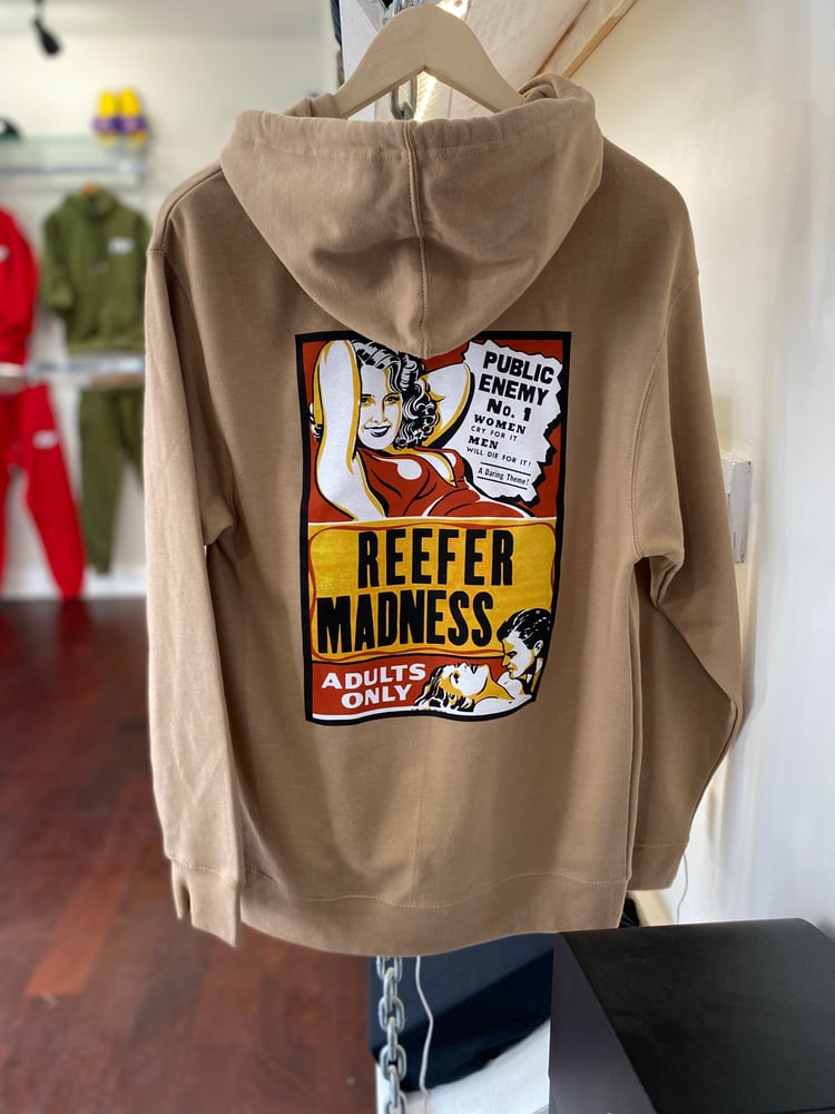 Image of “Reefer Madness” Hoodie Tan