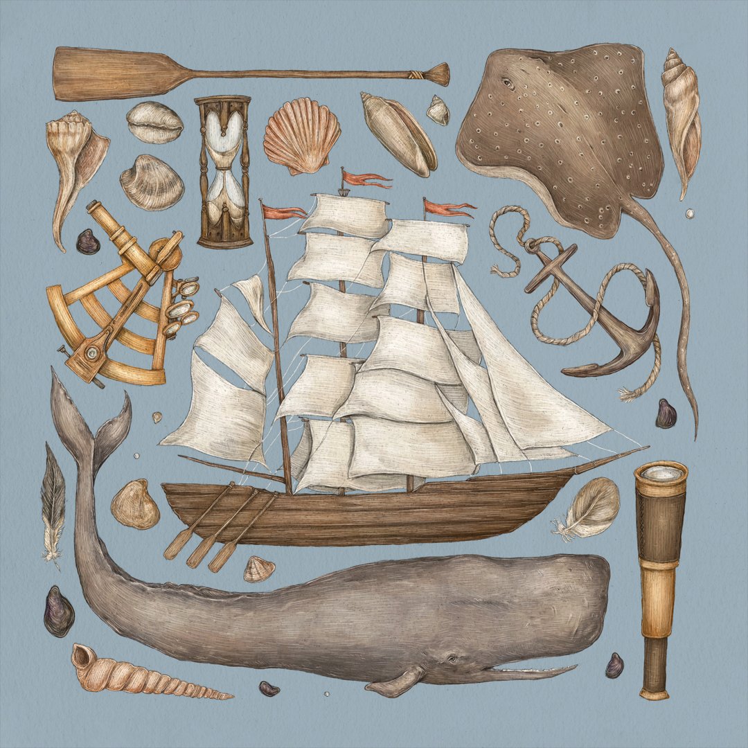 Image of A Voyage by Sea Print