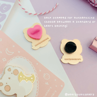 Image 3 of Moon Bear Hard Enamel Pin