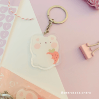 Image 4 of Strawbeary Acrylic Keychain