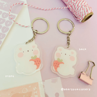 Image 3 of Strawbeary Acrylic Keychain