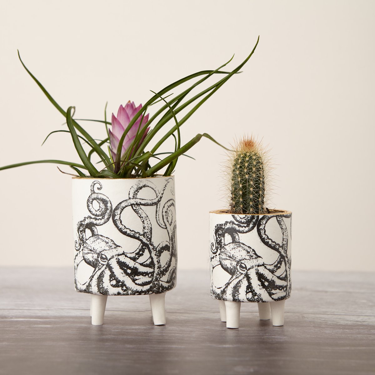 Porcelain leggy octopus planter