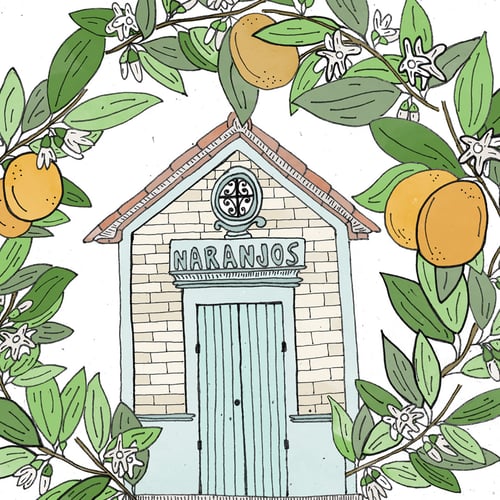 Image of Casita de Xàtiva con naranjos