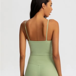 Image of AIMEE CROP TOP OLIVE GREEN 