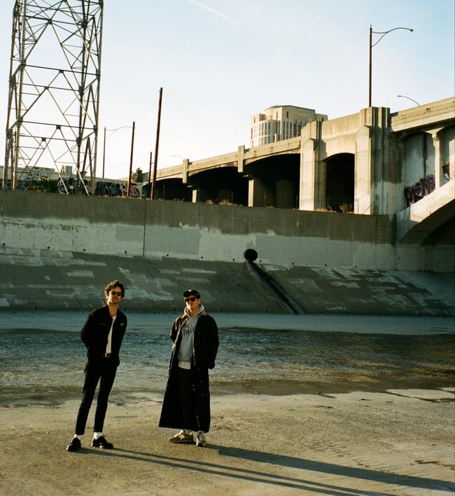 “THE PALMS” LOGO GREY HOODIE