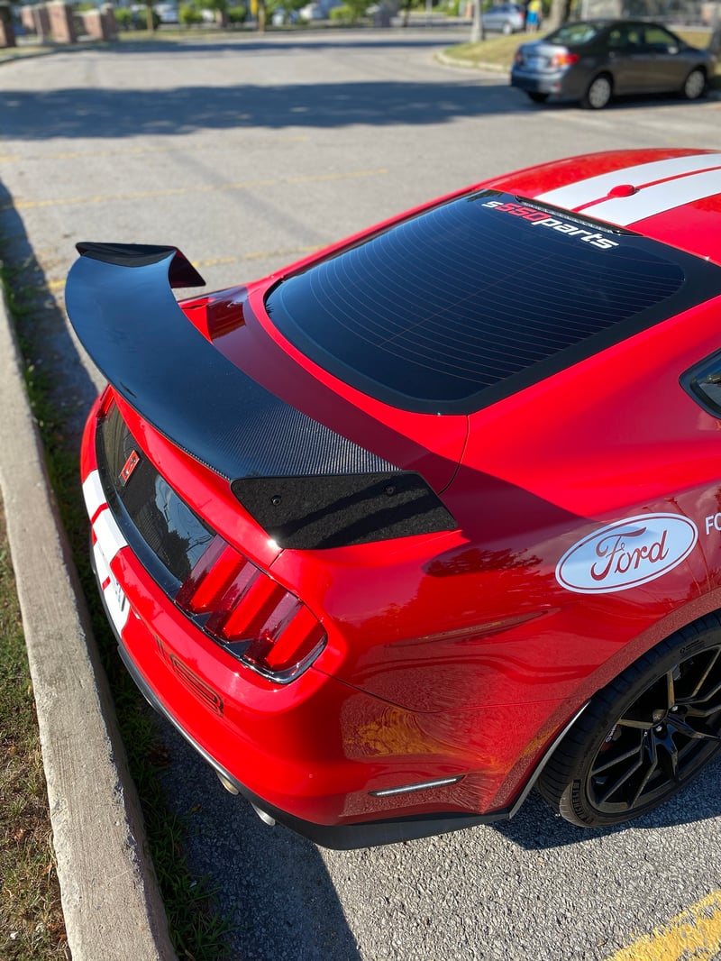 Carbon fiber gt350 track pack spoiler deals