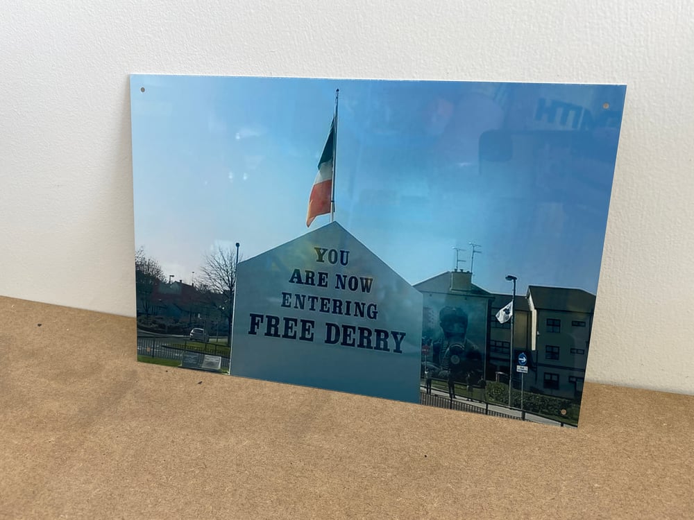 Free Derry Metal A4 Slate
