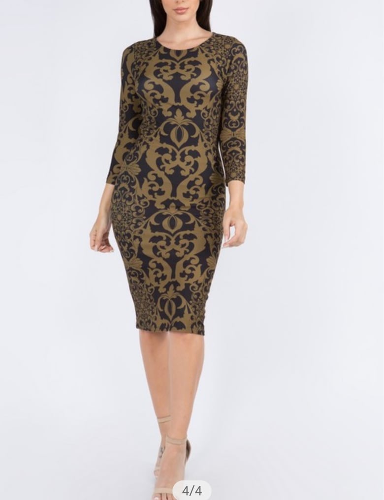 Image of Swirl Midi Dress