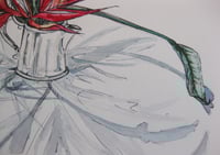 Image 5 of Birds of paradise in a silver tea pot